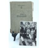 A German Third Reich publication "Die Wehrmacht", together with a 1930s printed photograph of Hitler