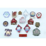 Girl Guide pin badges, WVS Civil Defence pin badges etc