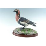 A Border Fine Art red-breasted goose, ltd edition no 372/500, 31 cm x 30 cm boxed (as new)