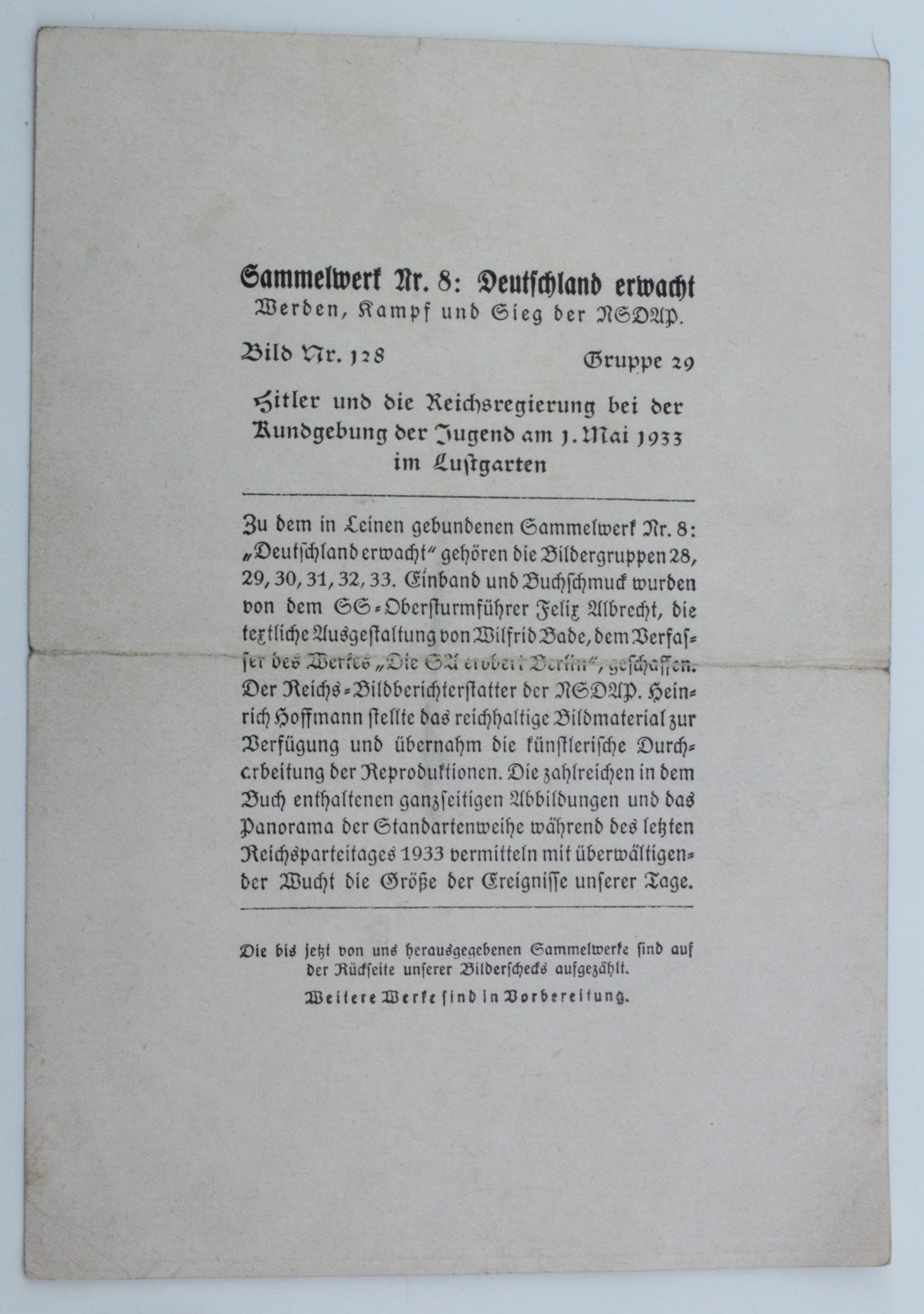 A German Third Reich publication "Die Wehrmacht", together with a 1930s printed photograph of Hitler - Image 2 of 2