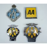 Vintage RAC and AA badges