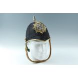 A post-1901 Border Regiment Border Regiment officer's Home Service pattern helmet