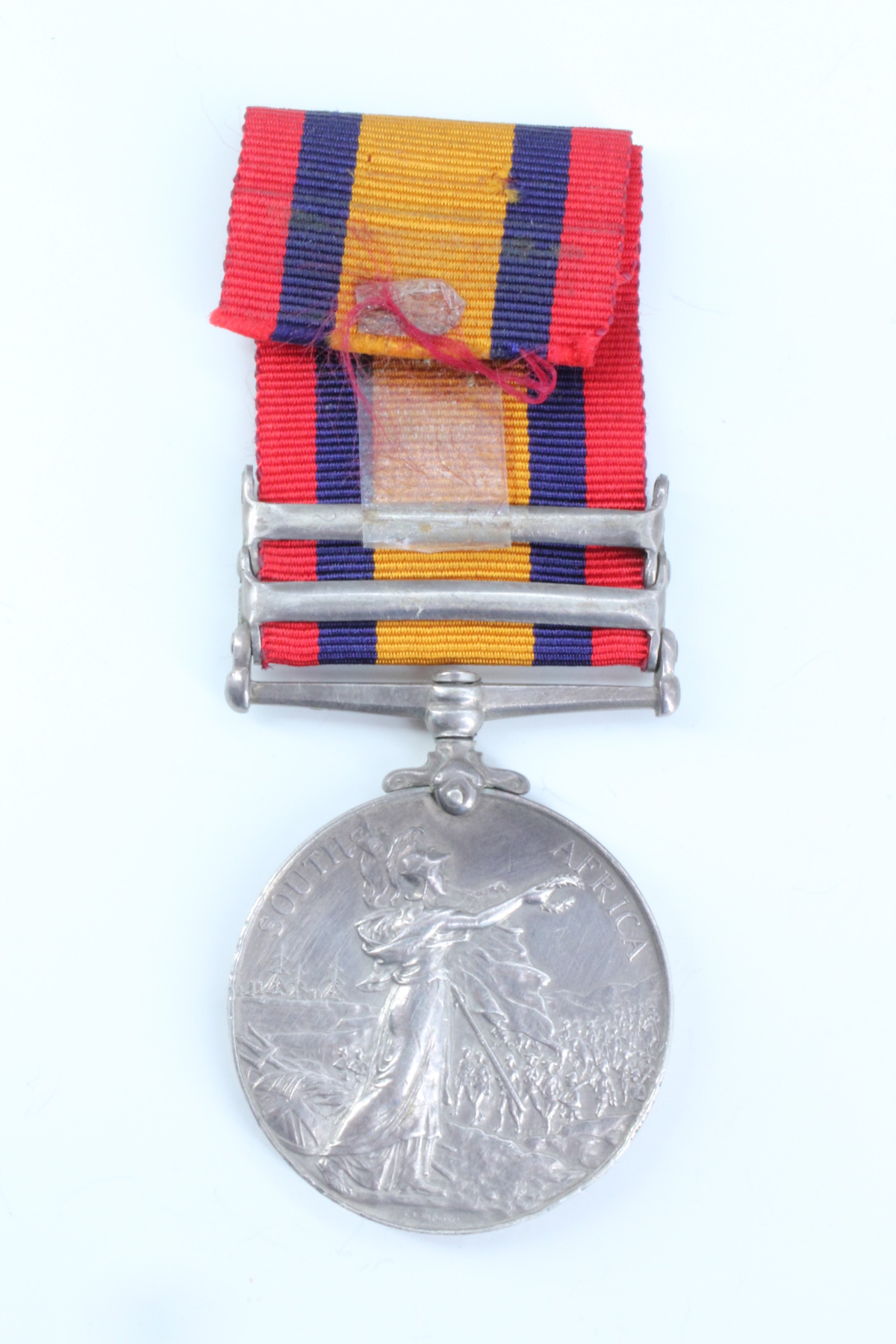 A Queen's South Africa medal with two clasps impressed to 35601 S S Maj T A Oliver, 75th Company - Image 2 of 4