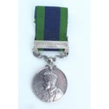 An India General Service Medal with North West Frontier 1930-31 clasp to 3595245 Pte H Hutchinson,