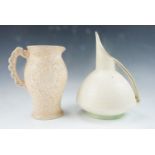 Bewley Pottery jug and Arthur Wood jugs, tallest 26 cm