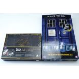 Two Doctor Who toy sets "The Eleven Doctors Figure Set" and "The Fourth Doctor Time Capsule"
