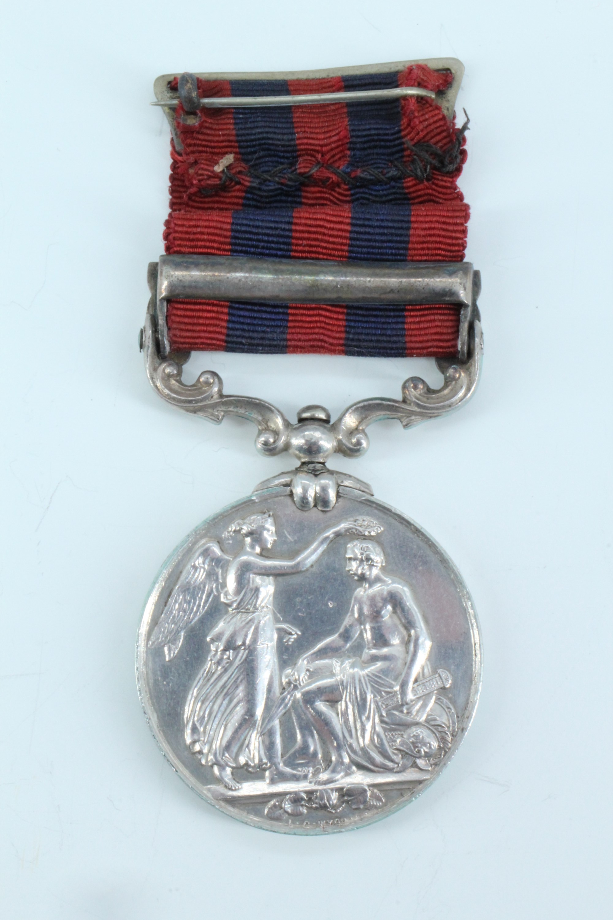 An India General Service Medal with Burma 1885-7 engraved to 2432 Act Sh Smith J Foster, 12th - Image 2 of 4