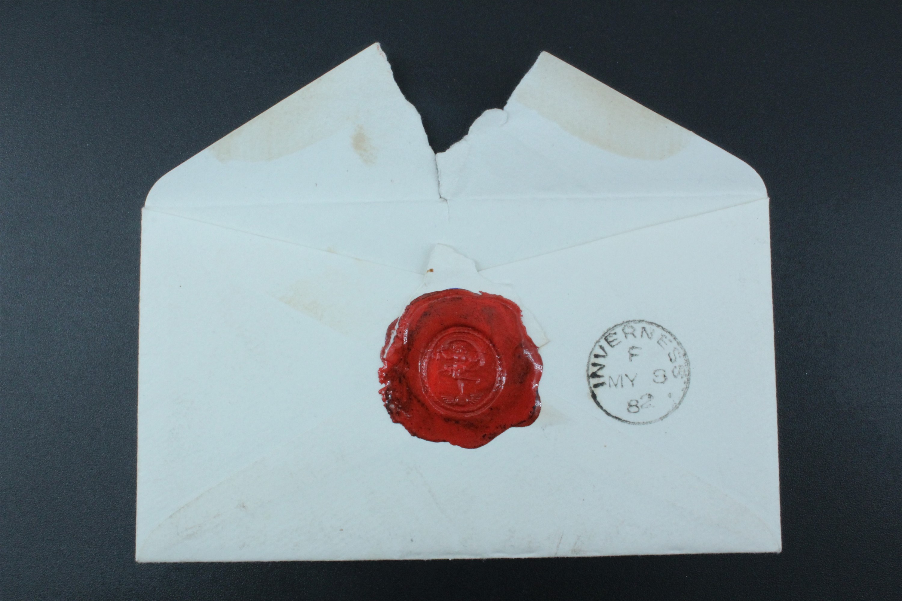 An envelope bearing the seal of the Jacobite General Lord George Murray (1694 - 1760), the cover and - Image 5 of 6