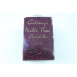 An early 20th Century Cadbury's Milk Tray Chocolates 1/4-lb carton, "The Box for the Pocket",