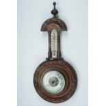 A late 19th / early 20th Century Paragon banjo barometer, 42 cm