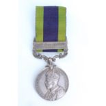 An India General Service Medal with North West Frontier 1930-31 clasp to 3593496 Cpl M Brooks,