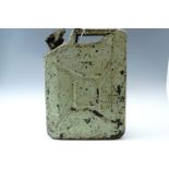 A 1944 British military Jerry can