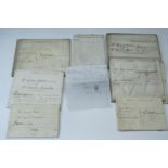 A small quantity of late 18th / mid 19th Century velum parchment indentures, many pertaining to a