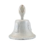 A Second World War hand bell cast with metal from German aircraft shot down over Britain,