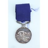 A Victorian Liverpool Shipwreck and Humane Society medal to James Jennings "for having at great risk