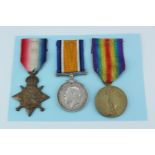A 1914-15 Star with British War and Victory Medals to 15050 Pte H Case, Somerset Light Infantry