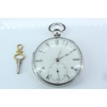 A George III silver cased pocket watch with detached lever fusee movement by John Houghton of