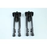 Two Harris Model S-L Bipod 9-13 inch swivel base folding rifle bipods, (RRP circa £250)