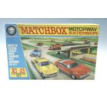 A boxed Matchbox "Motorway Extension E-2" set