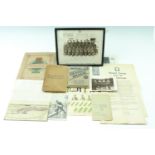 A quantity of military ephemera including a Home Guard signalling manual, an ARP questionnaire, a