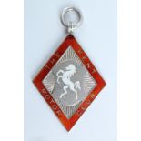 A 1920s silver and enamel fob relating to The Kent Motor Club