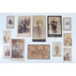 A group of Victorian cartes de visite, cabinet cards and photographs of military subjects