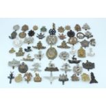 Sundry cap badges etc