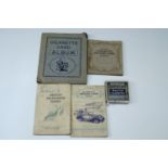 Four albums of cigarette cards including Wills's "The Navy" and Player's "Motor Cars, second