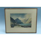 After William Heaton Cooper (1903-1995) "Wind and Sun, Wastwater" Pencil signed lithographic print