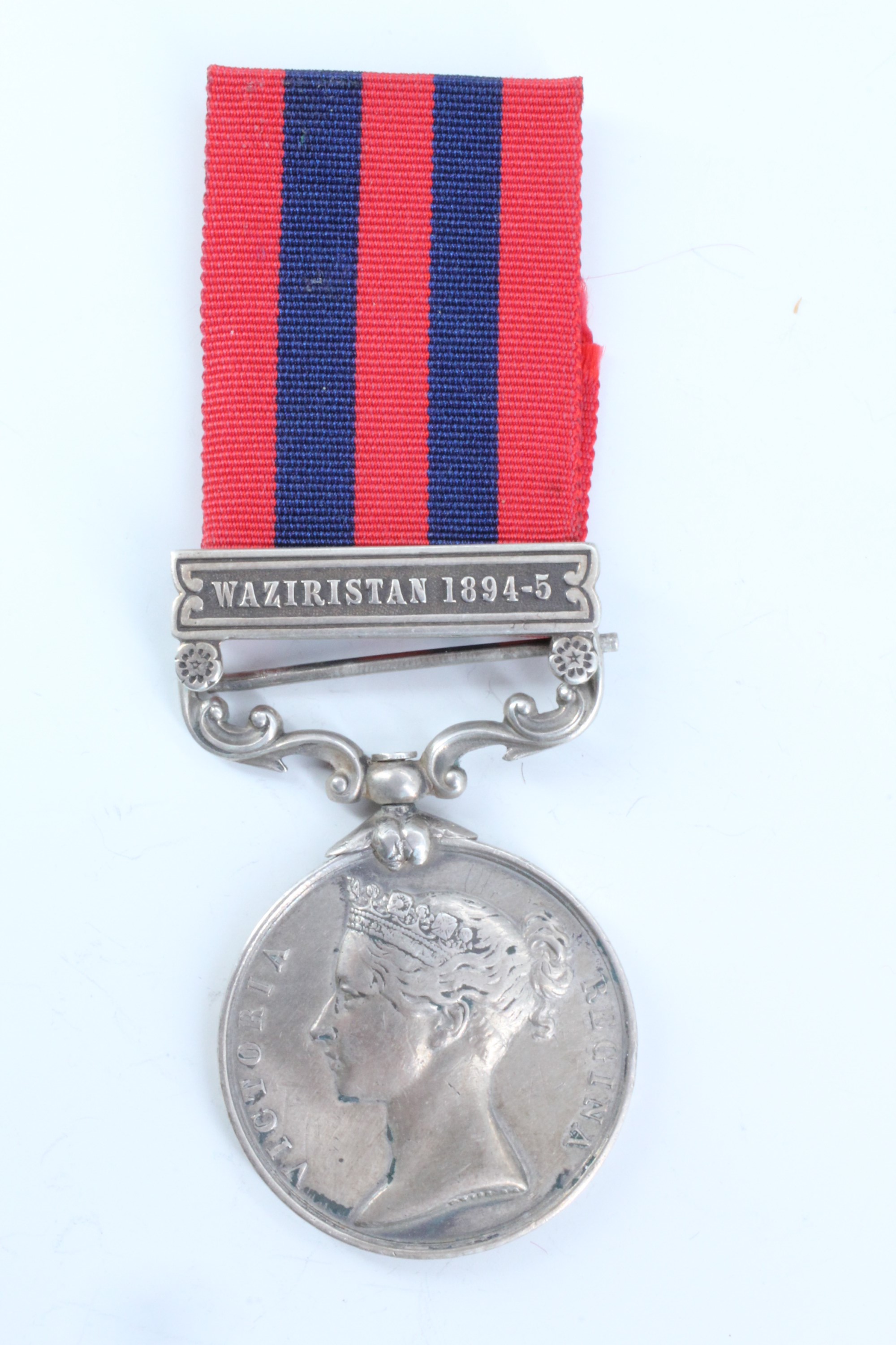 An India General Service Medal with Waziristan 1894-5 clasp engraved to 2567 Pte S Norcliffe, 2nd