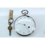 A George IV silver verge pocket watch by James McCabe of Royal Exchange, London, the case London,