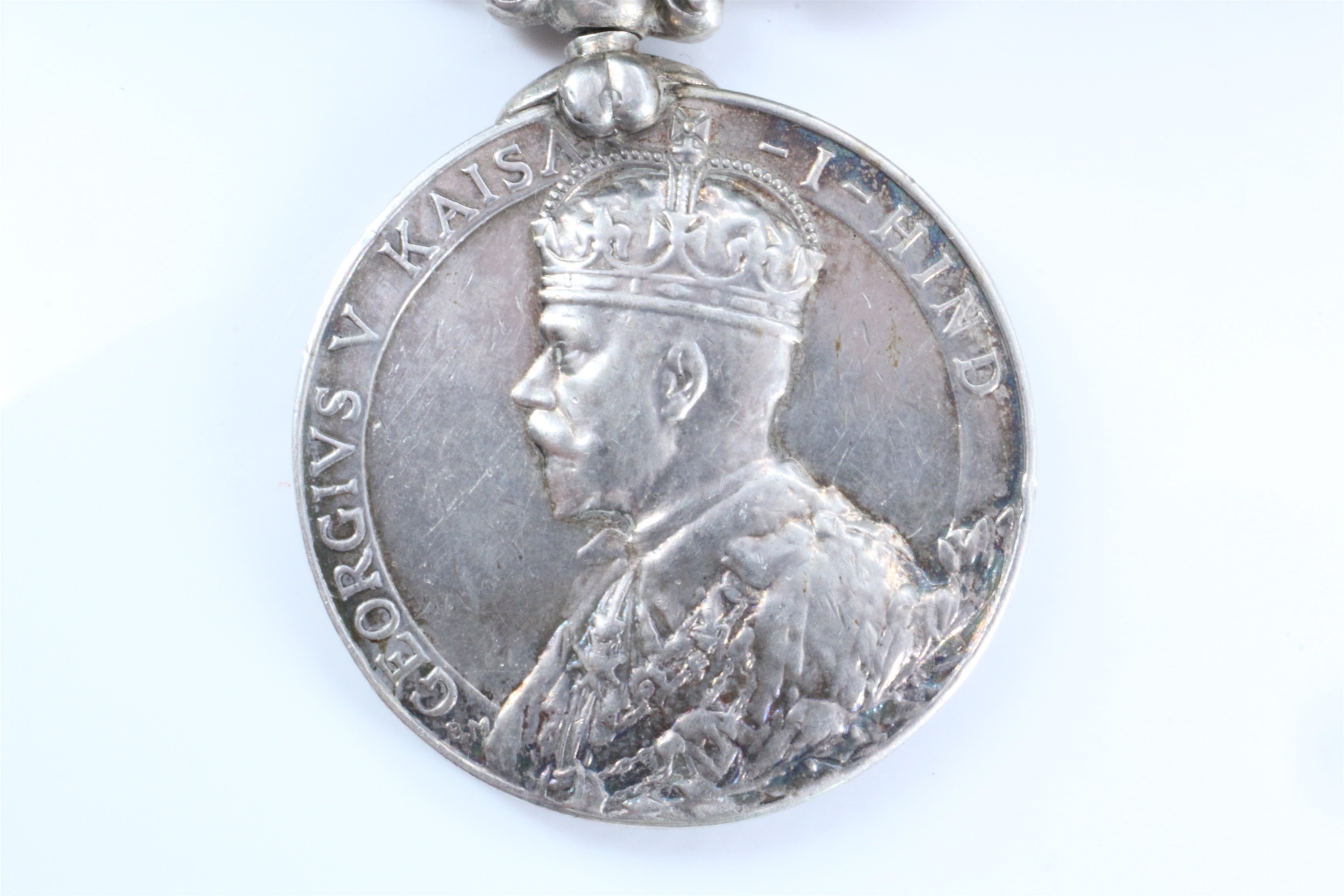 A Great War campaign and long service medal group comprising British War and Victory Medals, India - Image 9 of 14