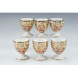 Six Royal Crown Derby Imari pattern egg cups, pattern 2451