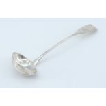 An early 19th Century Scottish silver fiddle pattern toddy ladle, W Jamieson, Aberdeen, 29 g, 16 cm