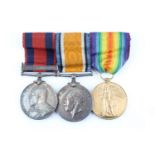 An Edward VII Transport Medal with South Africa 1899-1902 clasp, British War and Victory Medals to