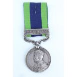 An India General Service Medal with Afghanistan North West Frontier 1919 clasp to 1941 NK Sher Khan,