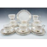 A Queen Anne tea set