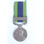 An India General Service Medal with Burma 1930-32 clasp to 4609 Sep Arjan Singh, 1-17 Dogra