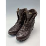 A pair of British Military high liability Defender combat boots, size 8W
