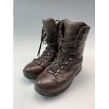 A pair of British Military cold wet weather combat boots, size 8M