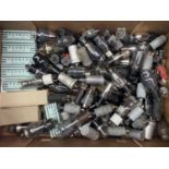 A large quantity of ex-military and other thermionic valves [ radio ]