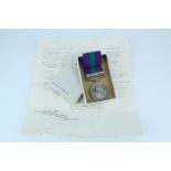 A George VI General Service Medal with Malaya clasp to 1172981 Act Sgt J F Comper, RAF