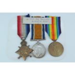 A 1914-15 Star with British War and Victory Medals to 21733 Pte F Taylor, Border Regiment