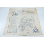 A Boer War period printed cotton handkerchief bearing portraits of Queen Victoria and Lord
