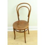 A late 19th / early 20th Century Thonet style bentwood cafe chair