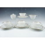 A contemporary Rosenthal porcelain tea set for four