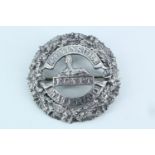 A 1920s Queen's Own Cameron Highlanders officer's silver plaid brooch, Thomas Kerr Ebbutt,