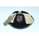A late 19th / early 20th Century football, rugby, cricket or similar honours cap, bearing a