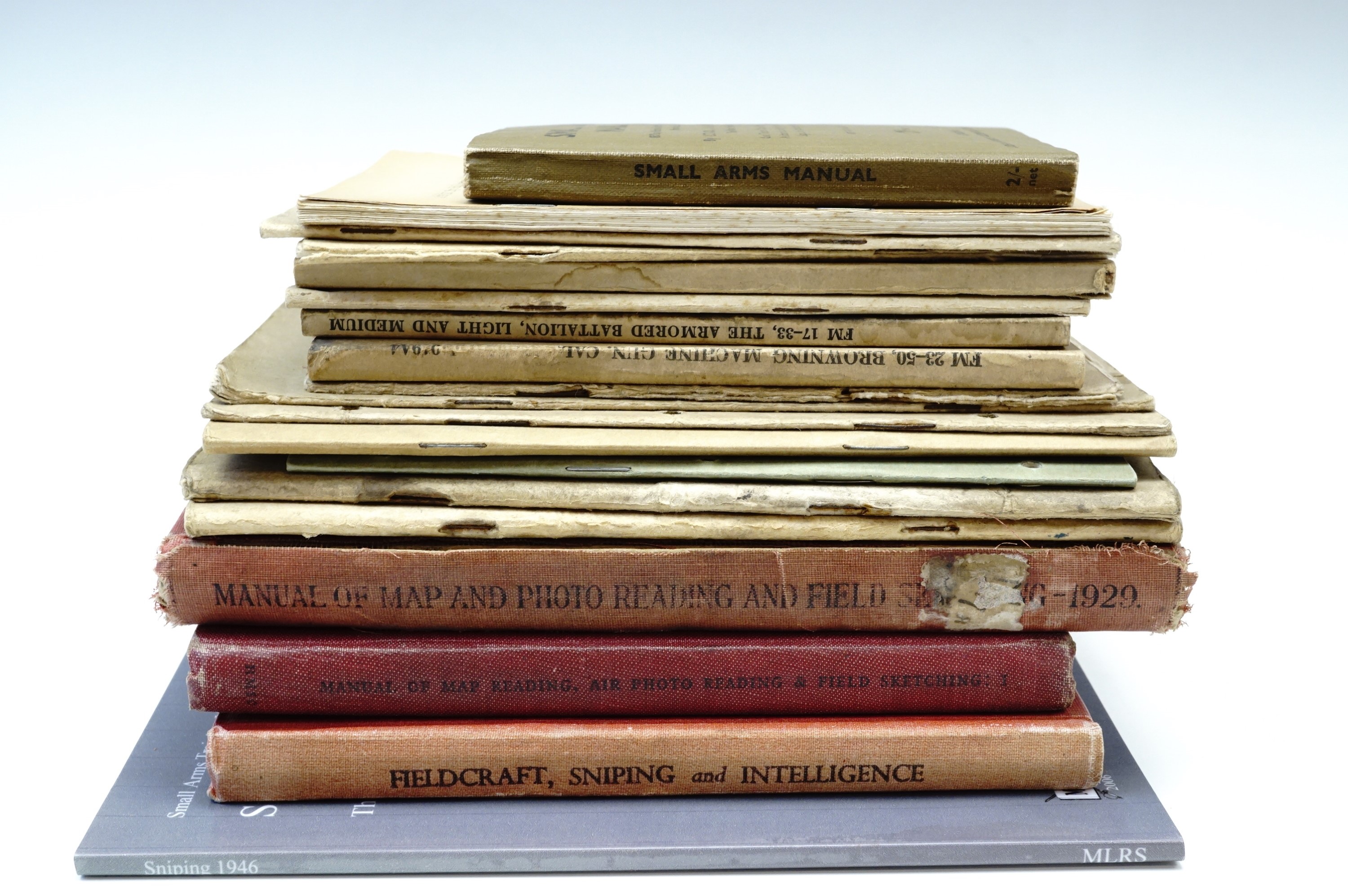 A group of largely Second World War military manuals