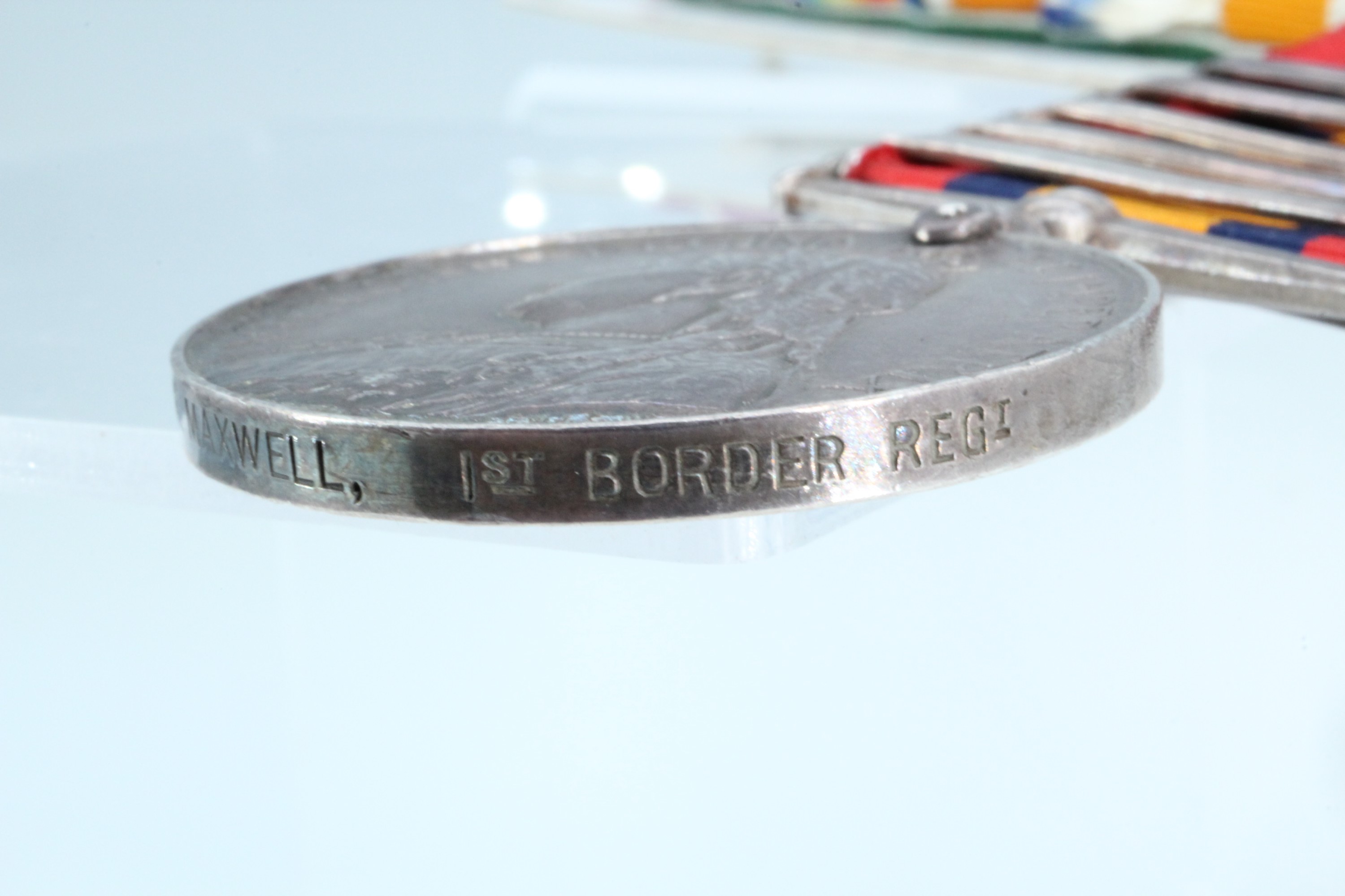 A Boer War and Great War medal group comprising Queen's South Africa Medal with five clasps, King' - Image 5 of 30